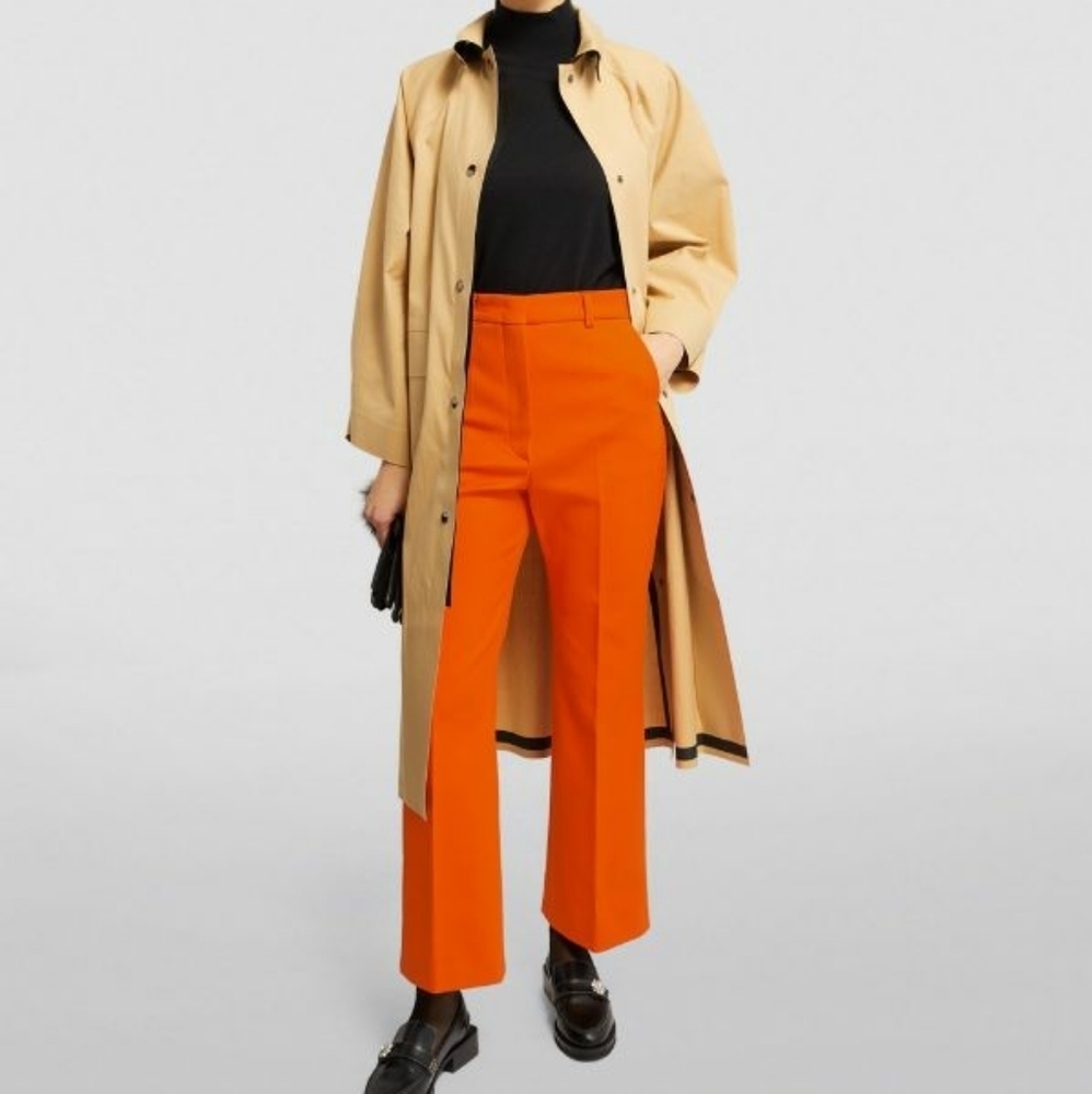 MaxMara‎ Sportmax Pants Palmizi Straight Flared Career Business Trousers SZ US 0